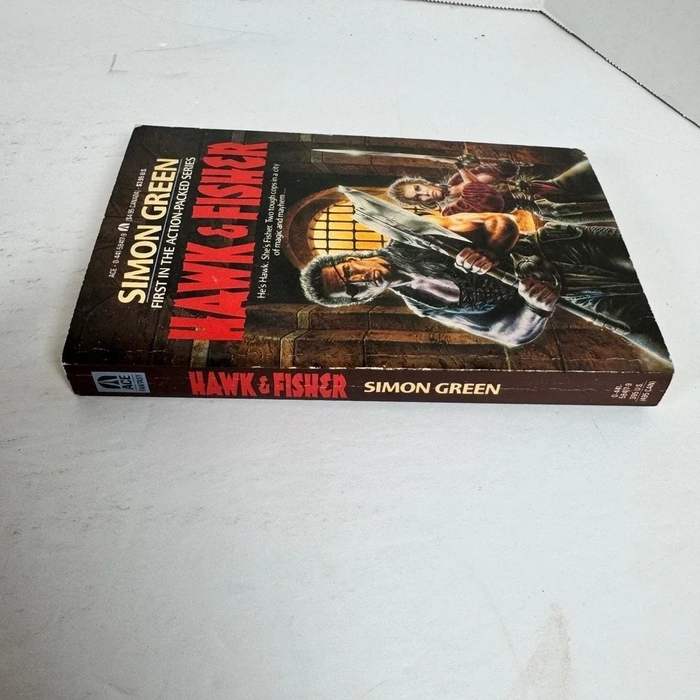 Hawk‎ & Fisher Simon Green 1990 First Printing Fantasy Ace Books